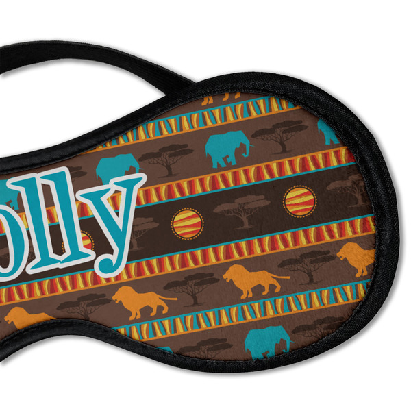 African Lions & Elephants Sleeping Eye Mask - DETAIL Large