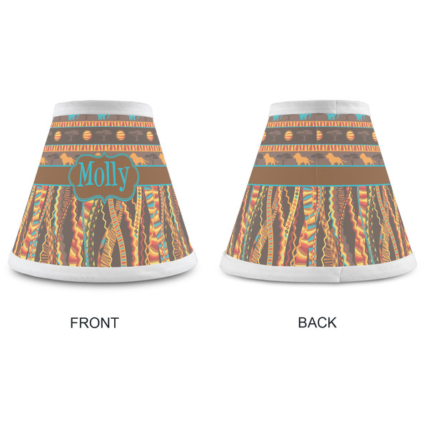 African Lions & Elephants Small Chandelier Lamp - Approval