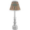 African Lions & Elephants Small Chandelier Lamp - LIFESTYLE (on candle stick)