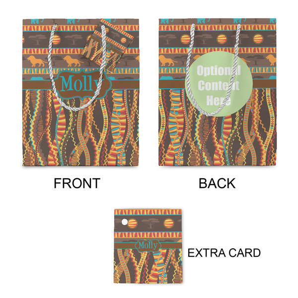 African Lions & Elephants Small Gift Bag - Approval