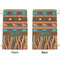 African Lions & Elephants Small Laundry Bag - Front & Back View