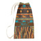 African Lions & Elephants Small Laundry Bag - Front View