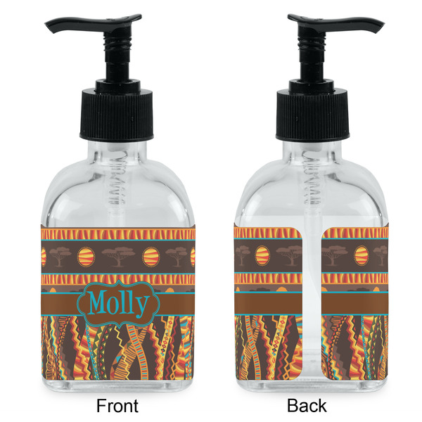 African Lions & Elephants Glass Soap/Lotion Dispenser - Approval