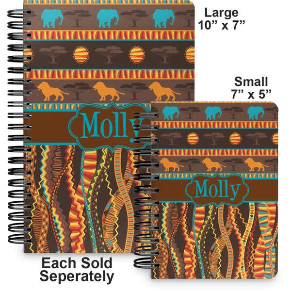 African Lions & Elephants Spiral Journal - Comparison
