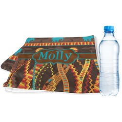 African Lions & Elephants Sports & Fitness Towel (Personalized)