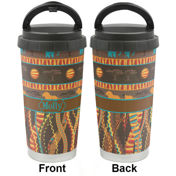 African Lions & Elephants Stainless Steel Travel Cup - Apvl