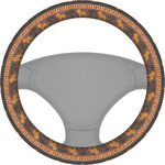 African Lions & Elephants Steering Wheel Cover