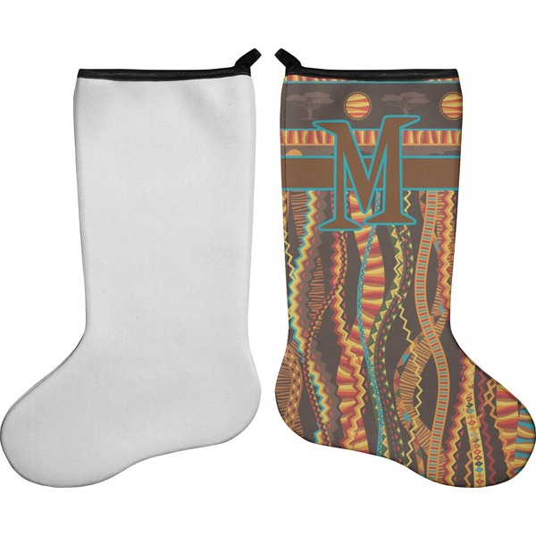 African Lions & Elephants Stocking - Single-Sided - Approval