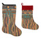 African Lions & Elephants Stockings - Side by Side compare