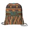 African Lions & Elephants Drawstring Backpack