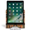 African Lions & Elephants Stylized Tablet Stand - Front with ipad