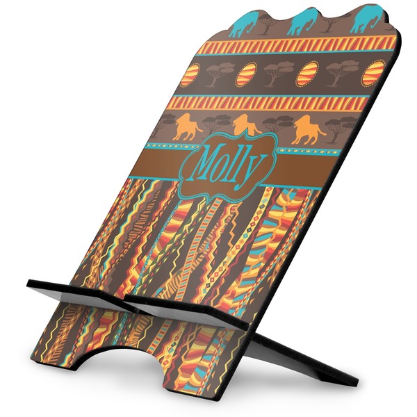 Custom African Lions & Elephants Stylized Tablet Stand (Personalized)