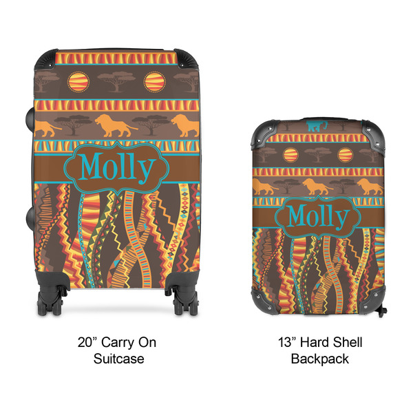 African Lions & Elephants Suitcase Set 4 - APPROVAL