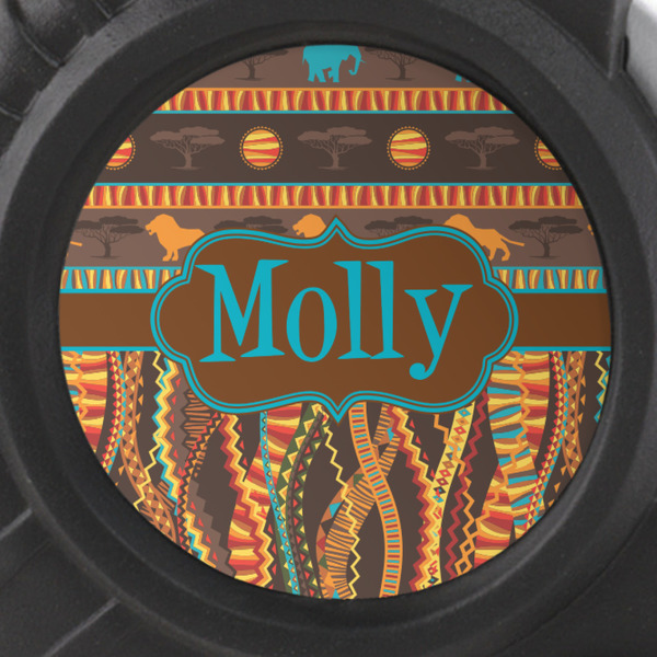 African Lions & Elephants Tape Measure - 25ft - detail