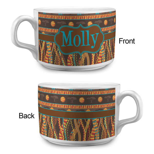 African Lions & Elephants Tea Cup - Single Apvl