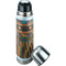 African Lions & Elephants Thermos - Lid Off