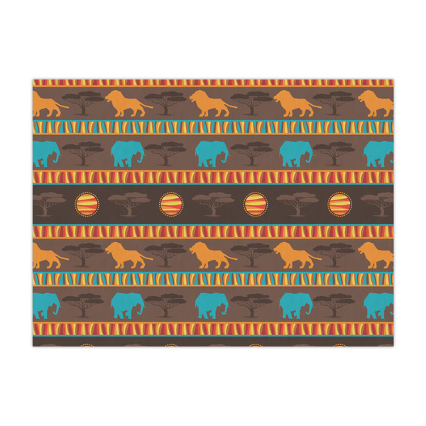 Custom African Lions & Elephants Large Tissue Papers Sheets - Heavyweight