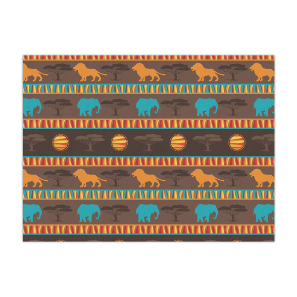 Custom African Lions & Elephants Tissue Paper Sheets - Large - Heavyweight