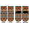 African Lions & Elephants Toddler Ankle Socks - Double Pair - Front and Back - Apvl