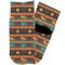 African Lions & Elephants Toddler Ankle Socks - Single Pair - Front and Back