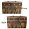 African Lions & Elephants Tote w/Black Handles - Front & Back Views