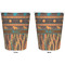 African Lions & Elephants Trash Can White - Front and Back - Apvl