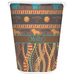African Lions & Elephants Waste Basket (Personalized)