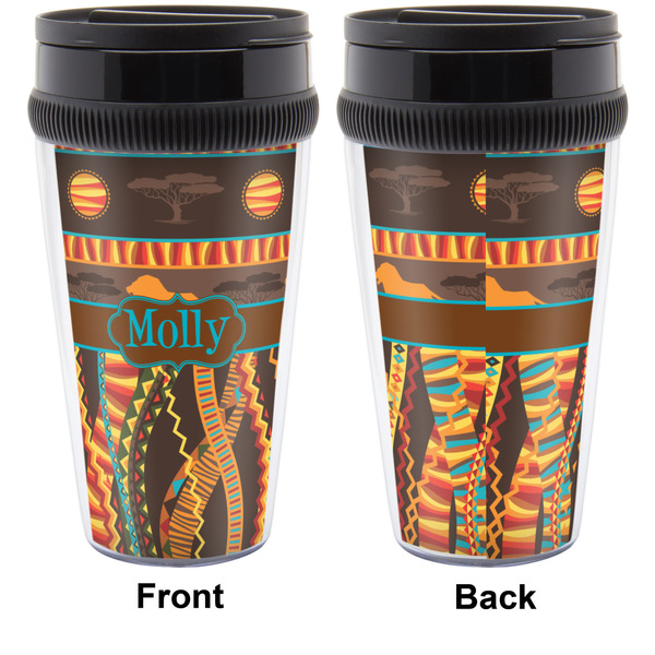 African Lions & Elephants Travel Mug Approval (Personalized)