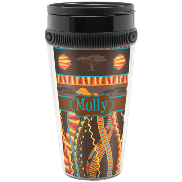 African Lions & Elephants Travel Mug (Personalized)