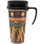African Lions & Elephants Acrylic Travel Mug with Handle (Personalized)