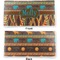 African Lions & Elephants Vinyl Check Book Cover - Front and Back