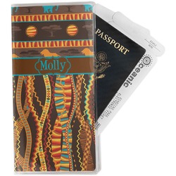 African Lions & Elephants Travel Document Holder