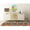 African Lions & Elephants Wall Graphic Decal Wooden Desk