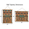 African Lions & Elephants Wall Hanging Tapestries - Parent/Sizing