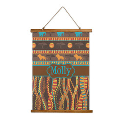 African Lions & Elephants Wall Hanging Tapestry (Personalized)