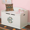 African Lions & Elephants Wall Monogram on Toy Chest