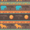 African Lions & Elephants Wallpaper Square