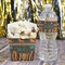 African Lions & Elephants Water Bottle Label - w/ Favor Box