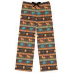 African Lions & Elephants Womens Pajama Pants - XL