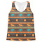 African Lions & Elephants Womens Racerback Tank Top - 2X Large