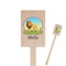 African Lions & Elephants Rectangle Wooden Stir Sticks (Personalized)