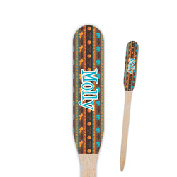 African Lions & Elephants Paddle Wooden Food Picks (Personalized)