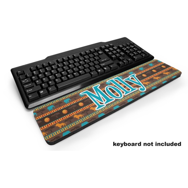 Custom African Lions & Elephants Keyboard Wrist Rest (Personalized)