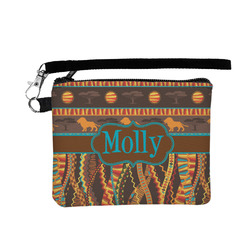 African Lions & Elephants Wristlet ID Case w/ Name or Text