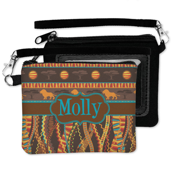 African Lions & Elephants Wristlet ID Cases - MAIN