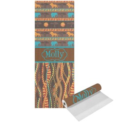 African Lions & Elephants Yoga Mat - Printed Front (Personalized)