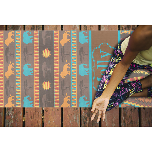 African Lions & Elephants Yoga Mats - LIFESTYLE