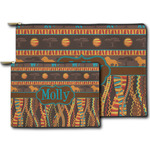 African Lions & Elephants Zipper Pouch (Personalized)