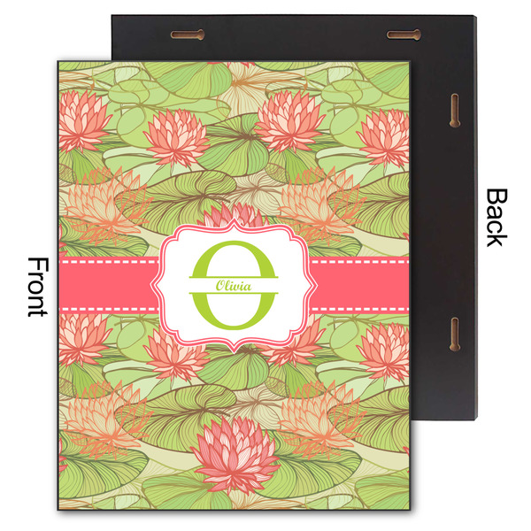 Lily Pads 11x14 Wood Print - Front & Back View