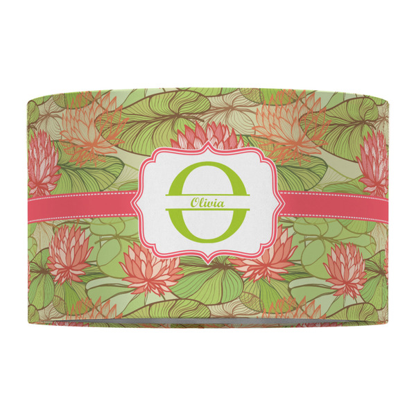 Lily Pads 12" Drum Lampshade - FRONT (Fabric)